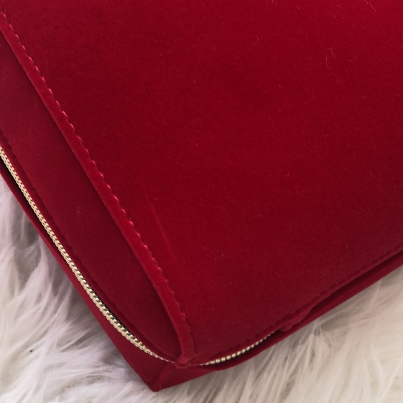 Estée Lauder red zipper cosmetic bag - Picture 11 of 12